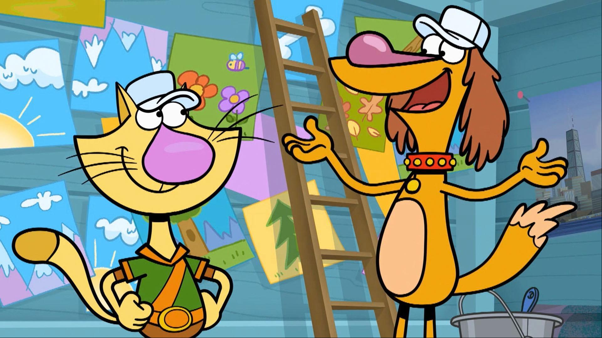 Hal and his friends are redecorating his house to surprise his mommy when she comes over.