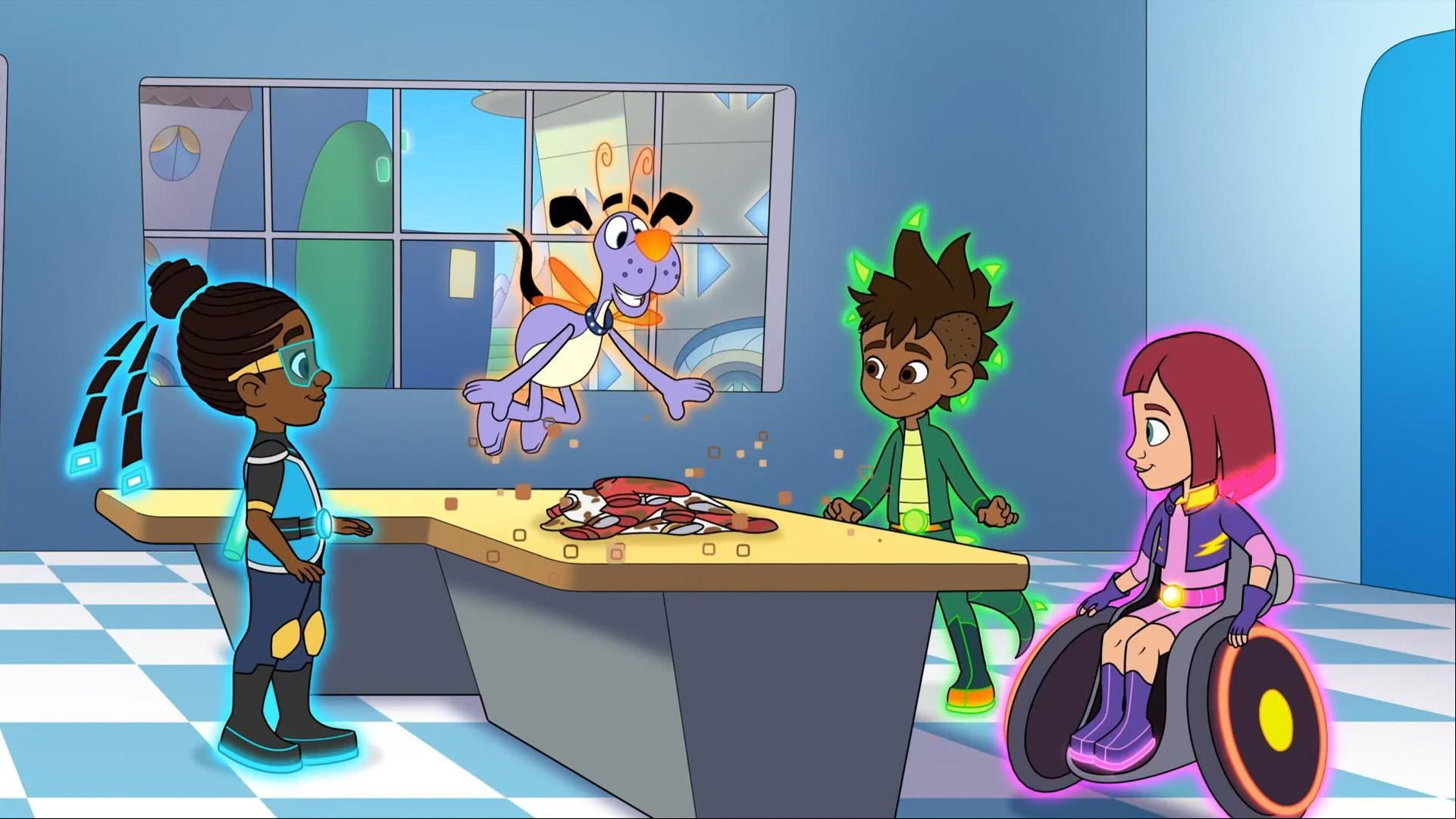Laundromat Owner Dev needs to clean the Beeples team jerseys.