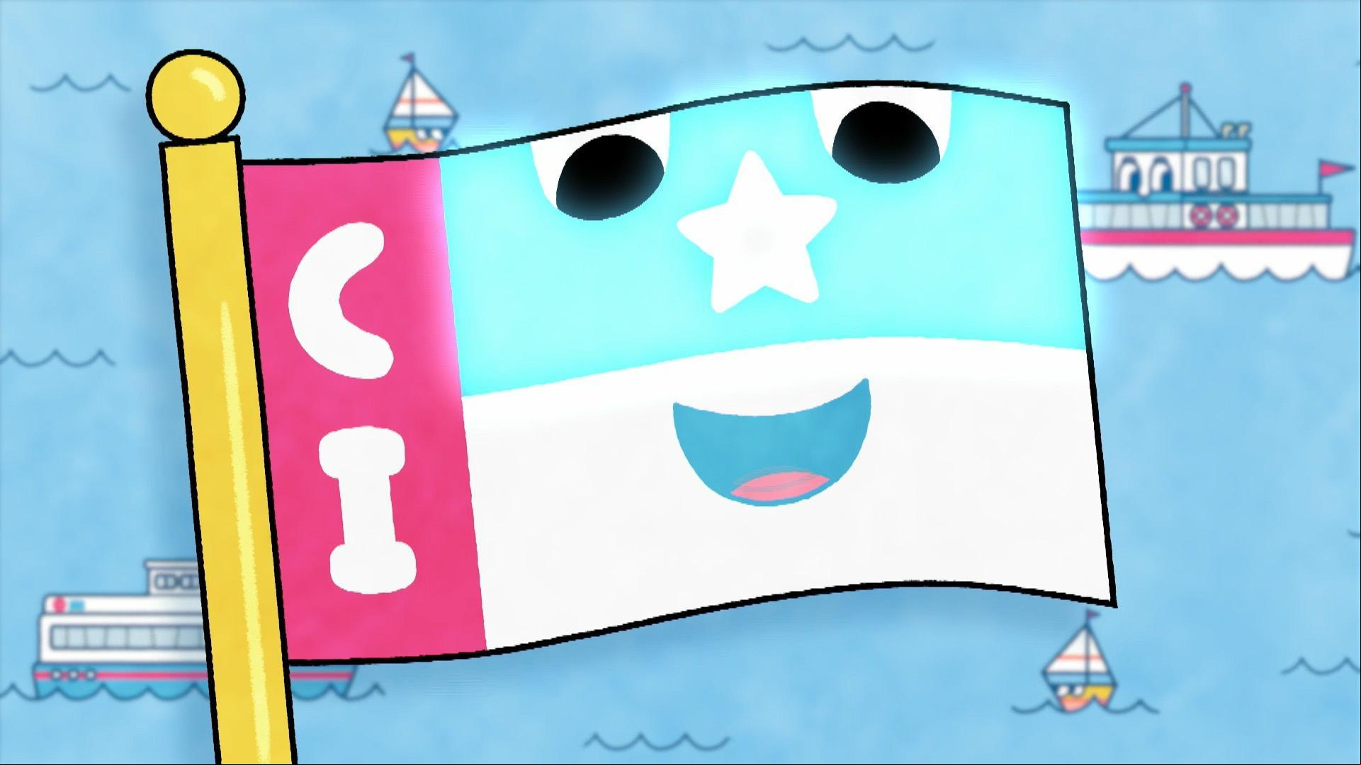Watt and his friends make a flag for their club with help from the City Island Flag.