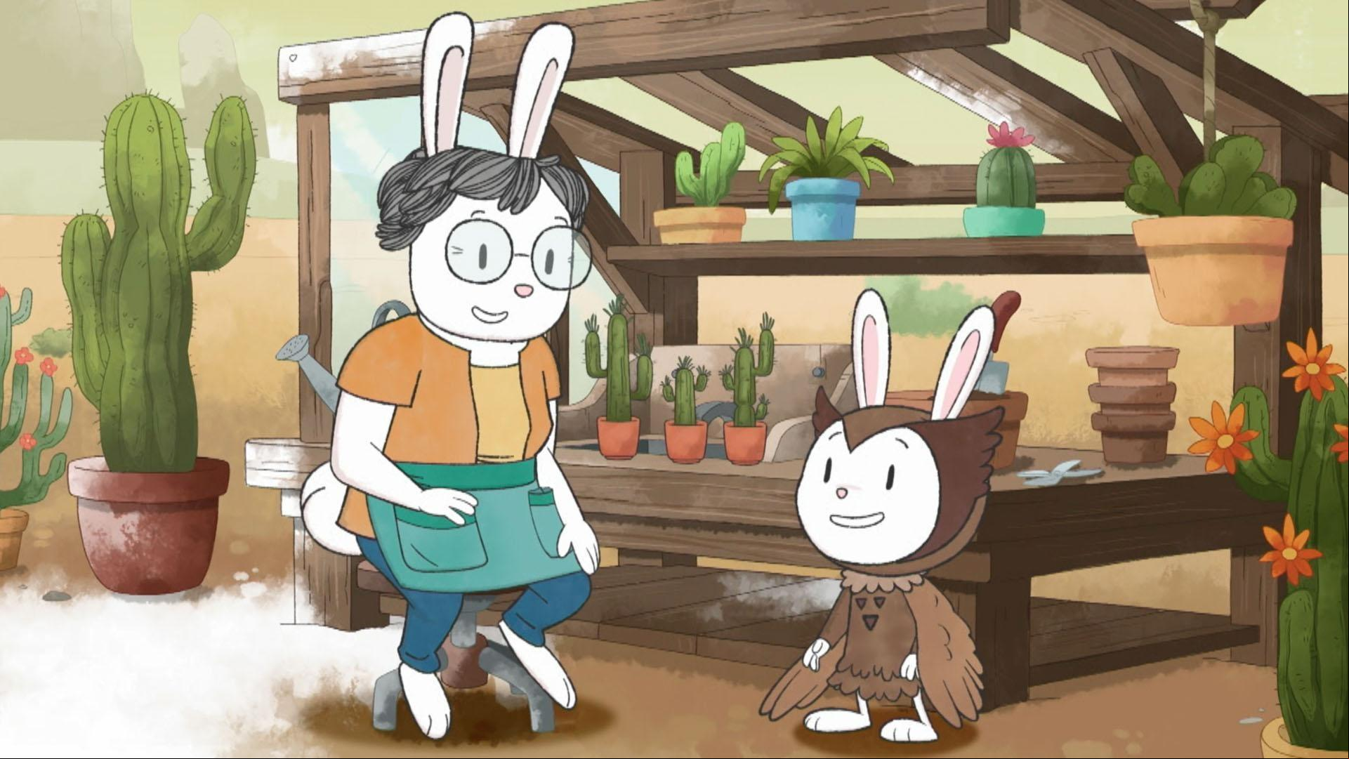 Elinor visits her grandparents in the desert./Olive shows her friends her favorite tree.
