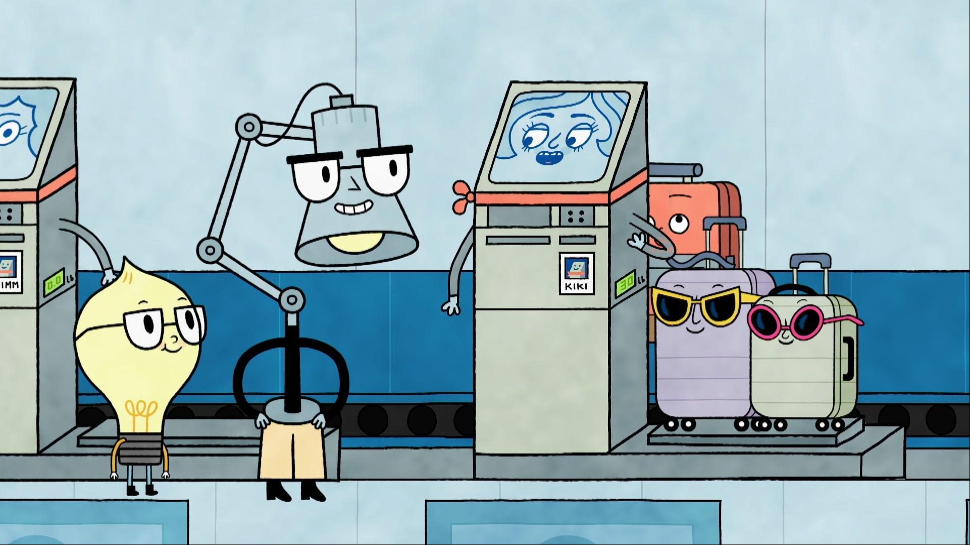 Watt learns all about how airports work on his way to Movieville with his dad.