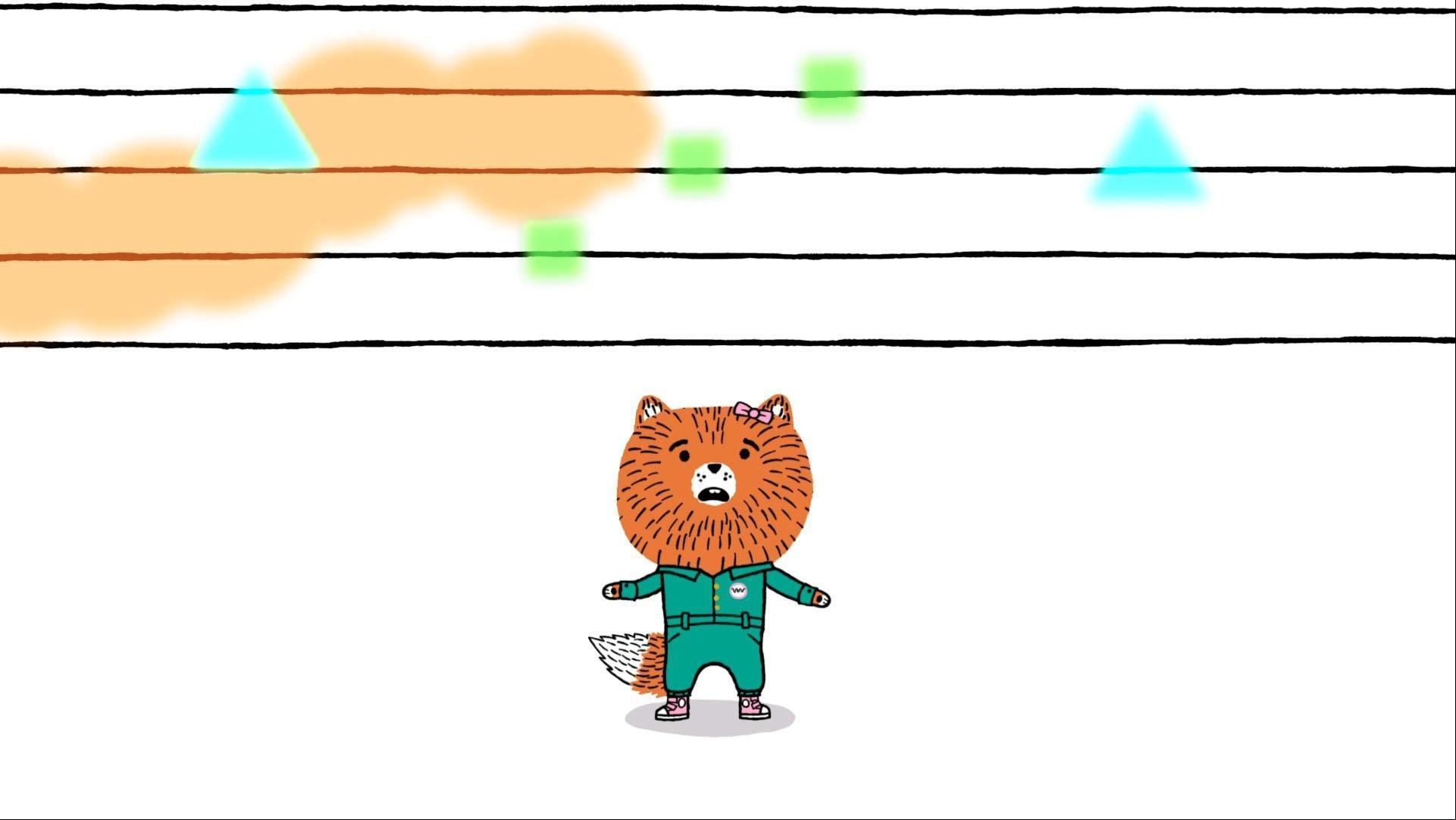 Lotta shares with Nico and Arugula that she experiences music in a colorful way.