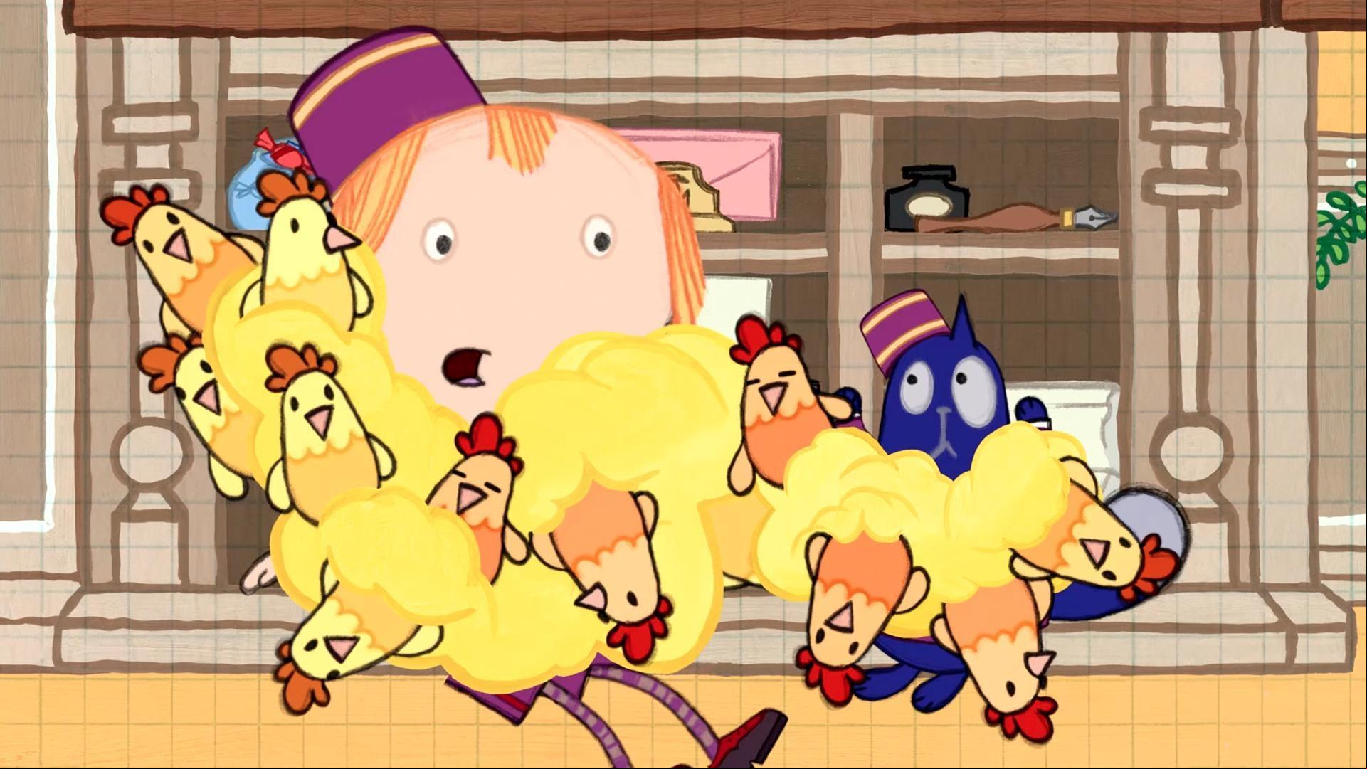 Peg and Cat help famous hotel guests find their rooms. / It's a crazy night at the hotel!