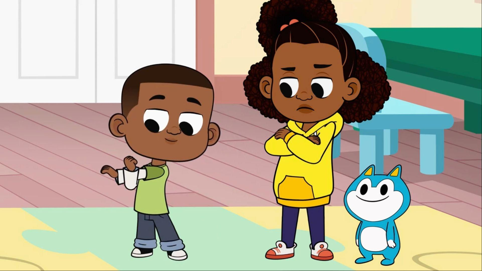 Luke teaches Lyla the Carrot Cake dance, but she gets frustrated when she can't do it.