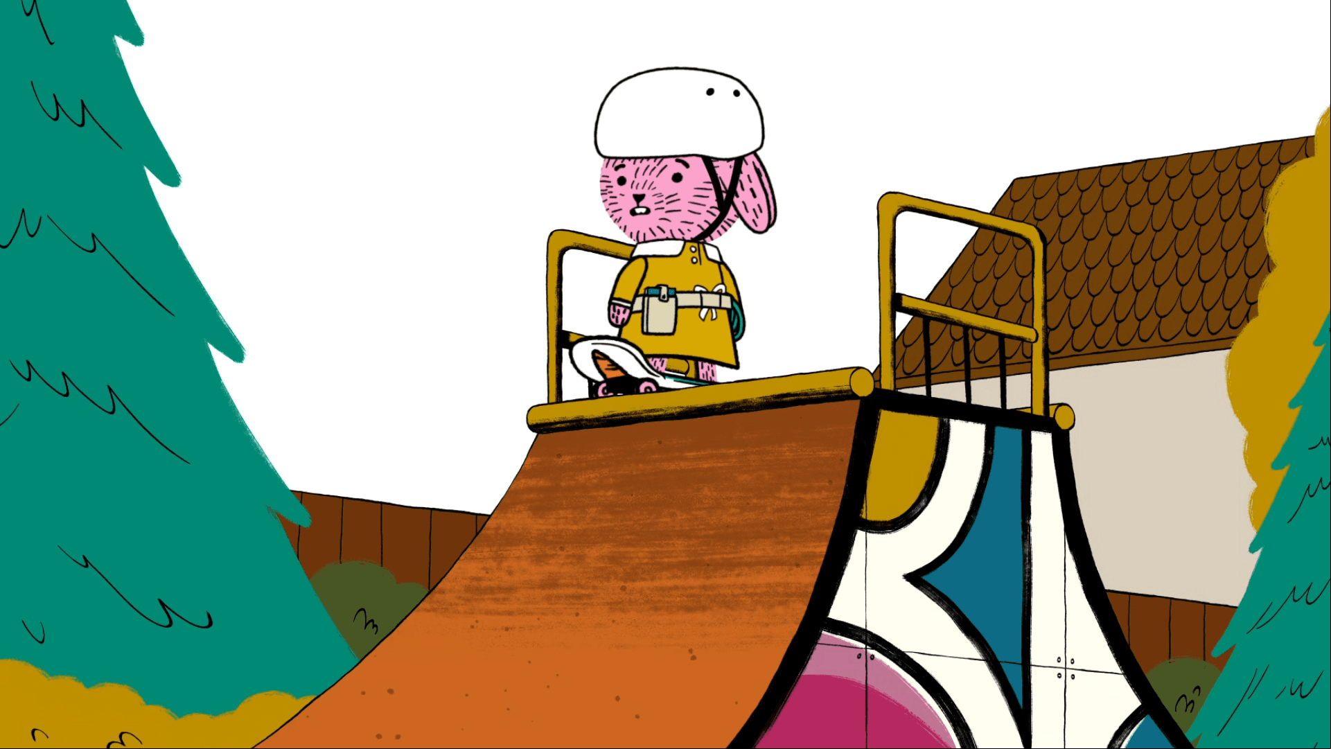 Arugula conquers her fear while saving her rare artifact from being lost in the skatepark.