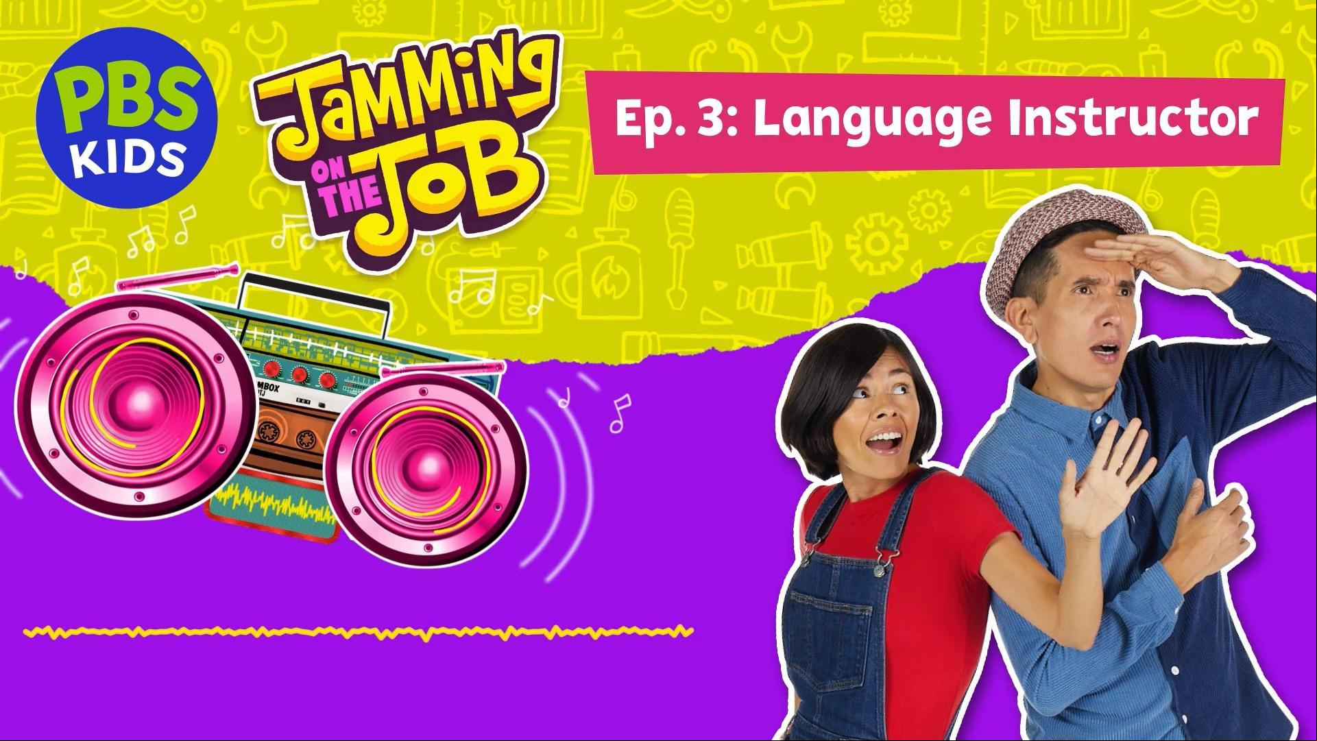 A Language Instructor helps Christina and Andrés translate song lyrics into Mandarin.