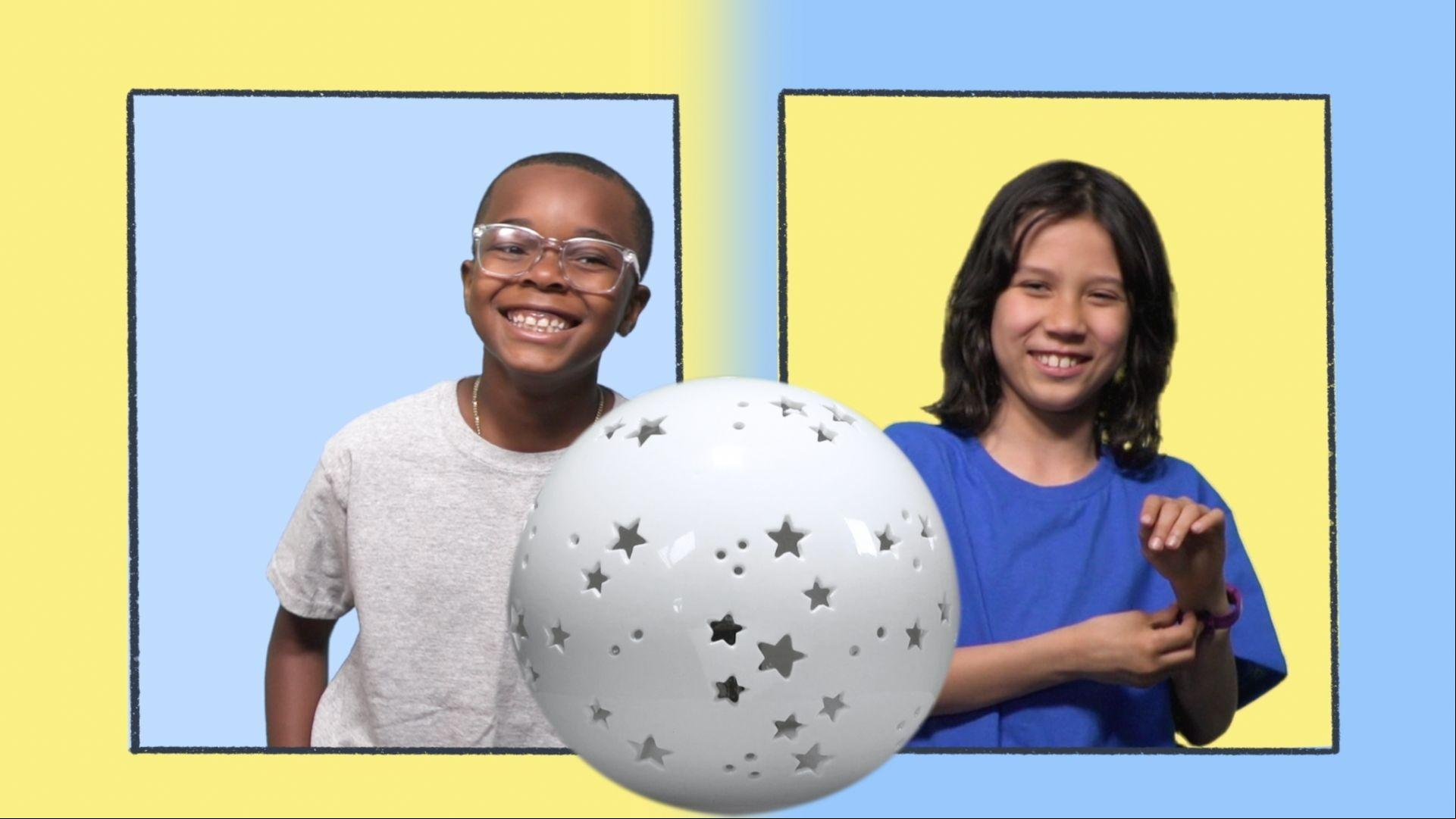Real kids talk ing technology at home.