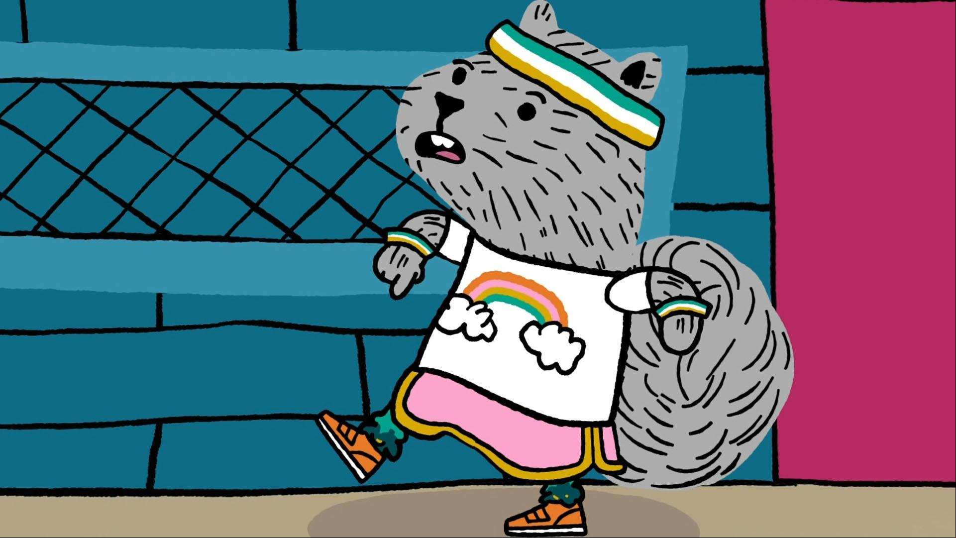 Carl listens to Forrest's embarrassing story about spilling potato salad in his socks.