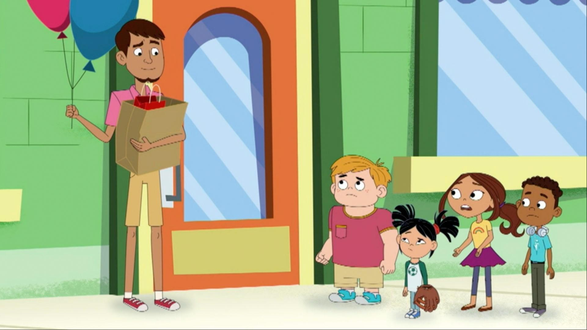The kids follow hot and cold clues./The crew is shocked to see Mr. Sparks on the weekend.