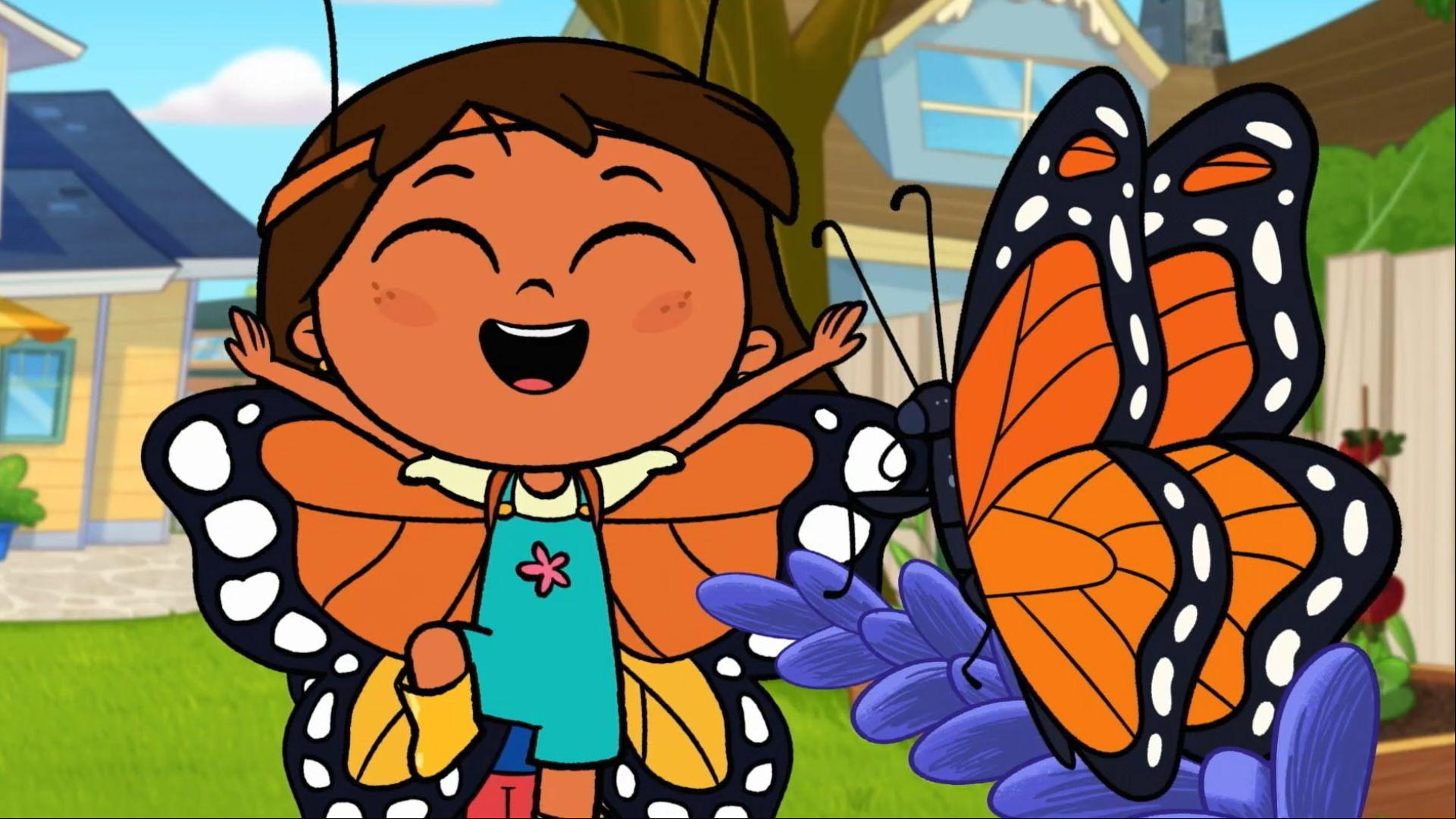 Rosie decides to be a Recycling Kid./Rosie makes friends with a monarch butterfly.
