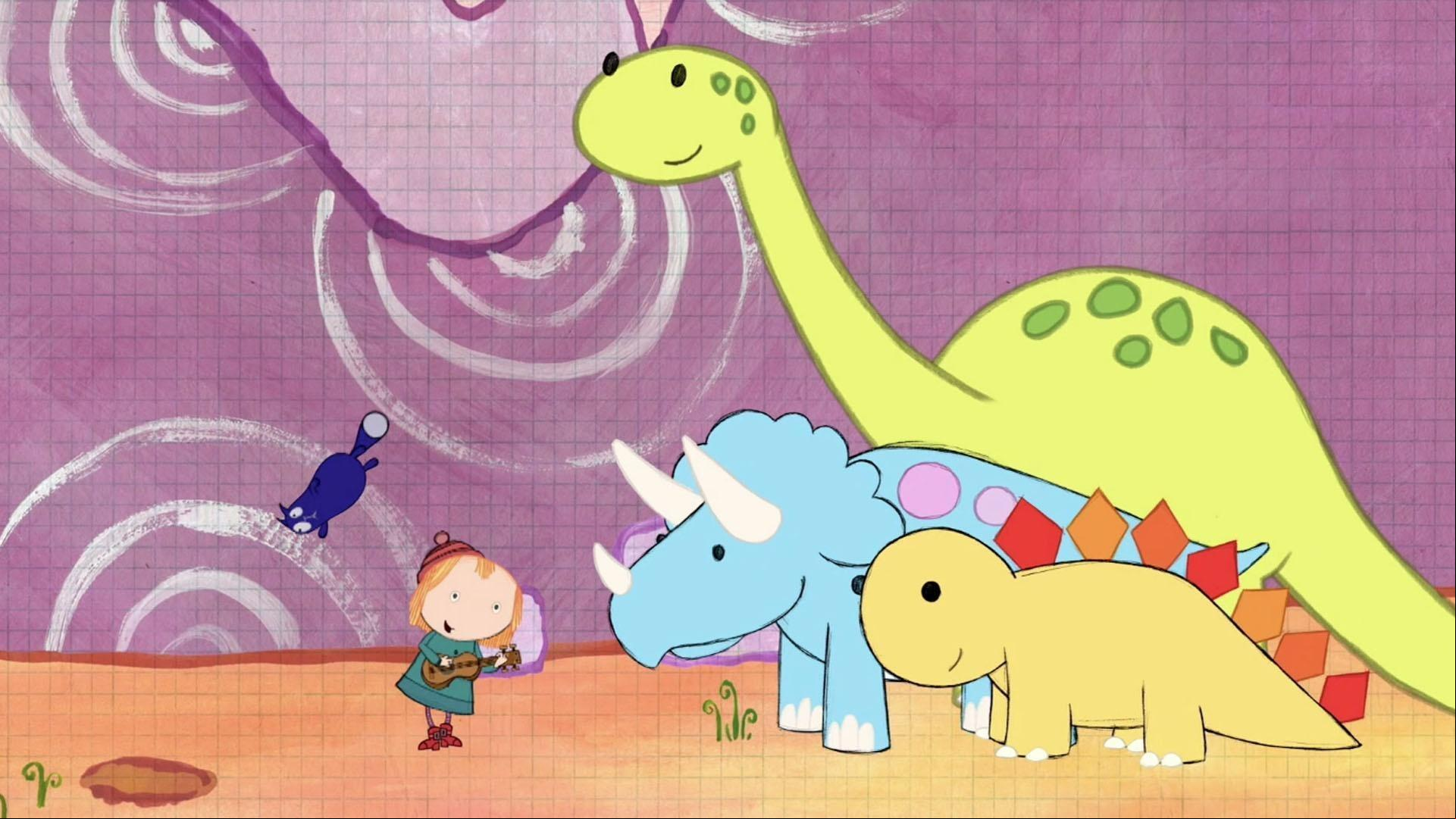Peg and Cat find their way in a forest. / Peg and Cat help Beethoven out.