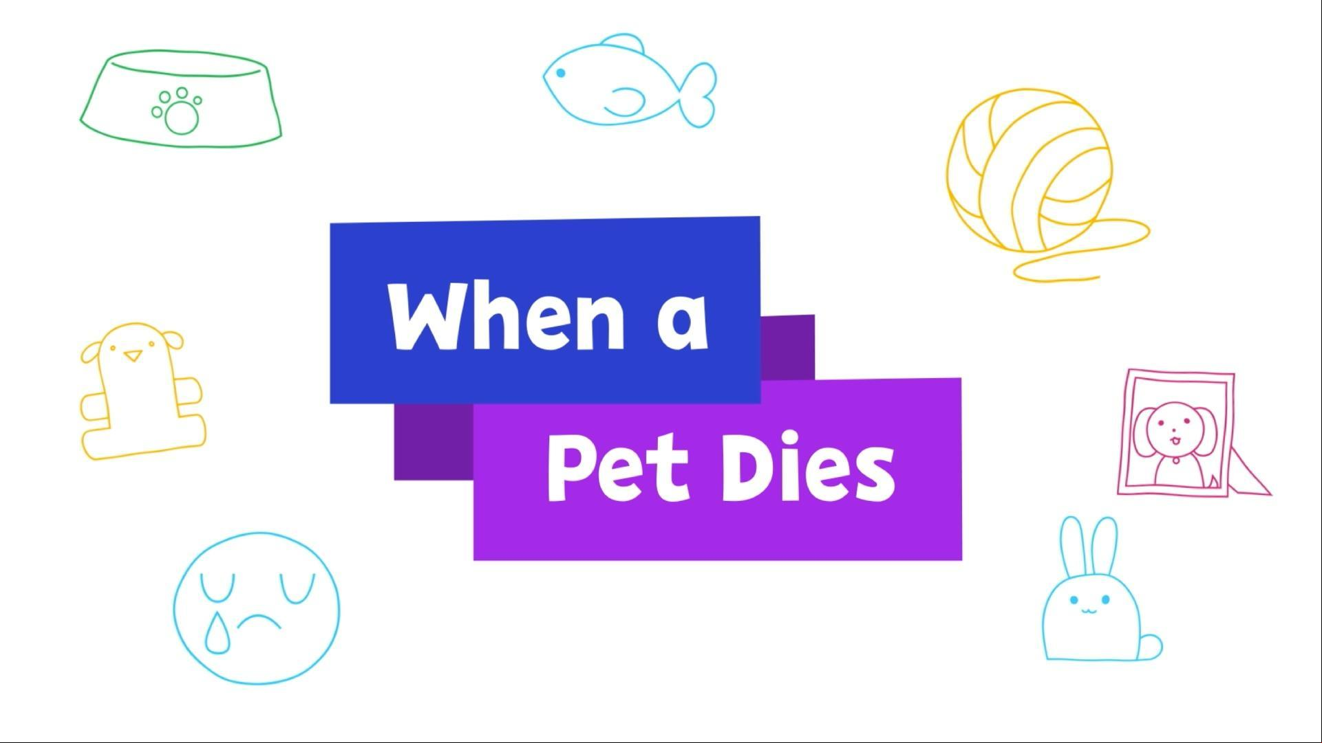 A family talks about the death of a pet and how to  each other when they feel sad.