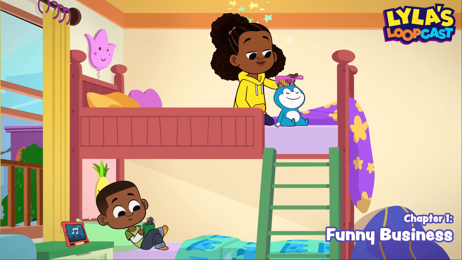 Lyla and Stu help Luke come up with a way to make their mom laugh.