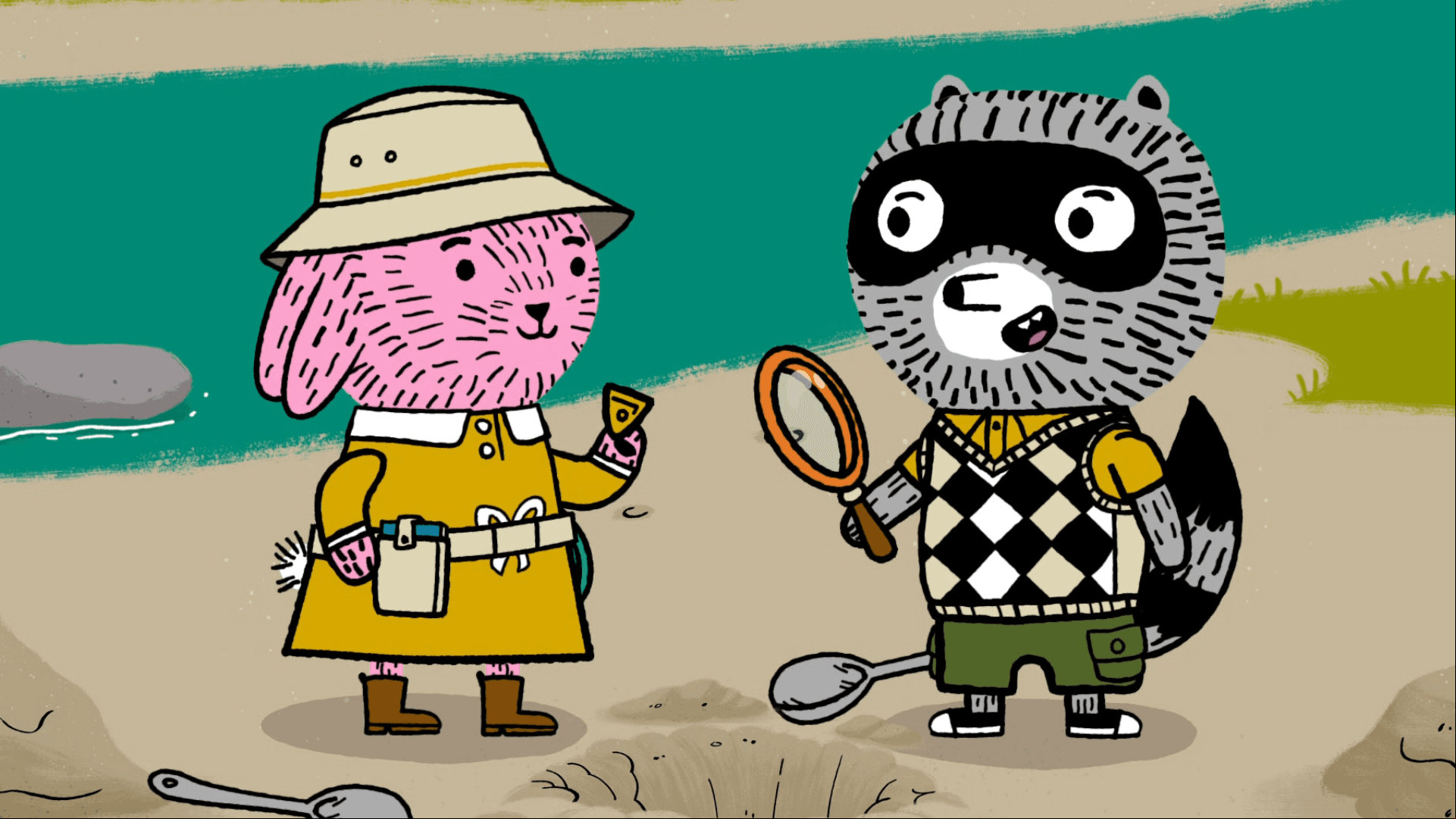While playing archeologists, Arugula and Carl dig up an extremely rare artifact!
