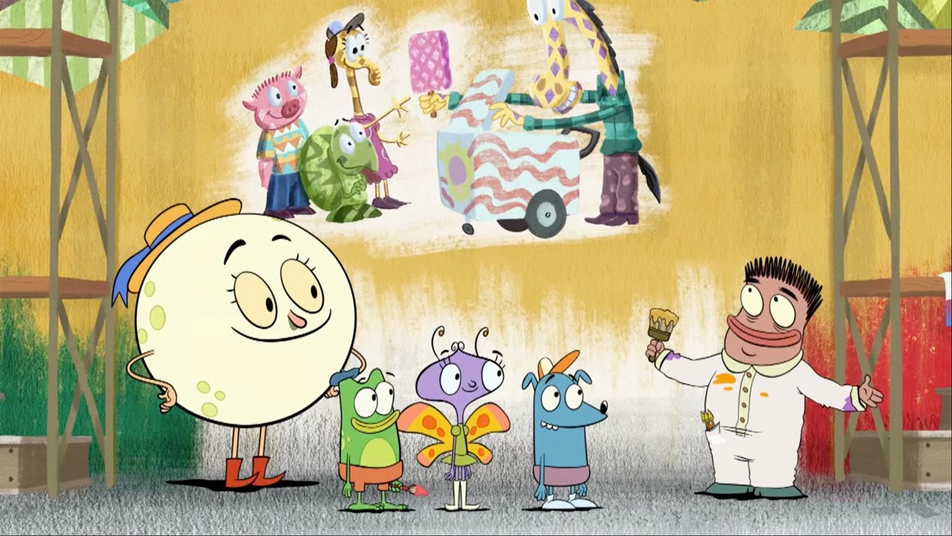 Andy sings about painting a mural.