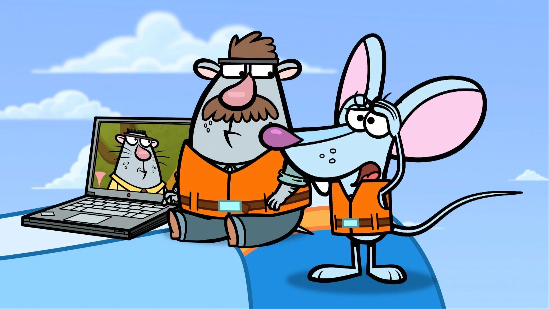 Nature Dog and Sputnik offer to help search for Hal's lost chew toy, Mr. Chewinsky.