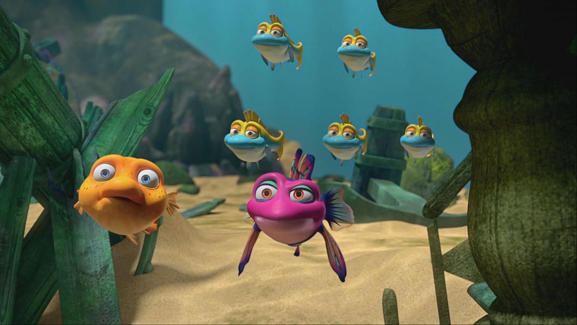 Splash figures out who can use the clubhouse. /Splash discovers new things about the reef.