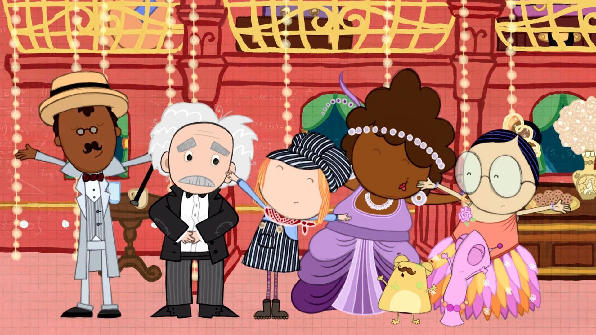 Einstein's prize is missing. / Peg and Cat help Odysseus navigate the Odd Sea.