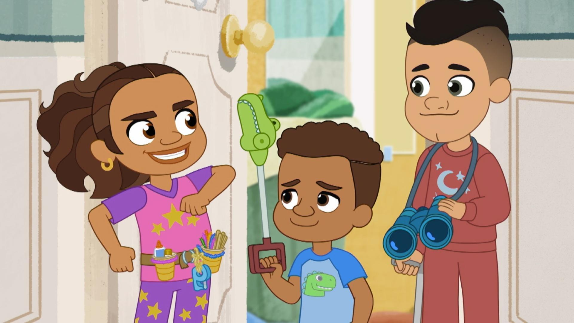 Alma, Eddie, and Junior play a late-night game. / Alma wants to learn to play piano.