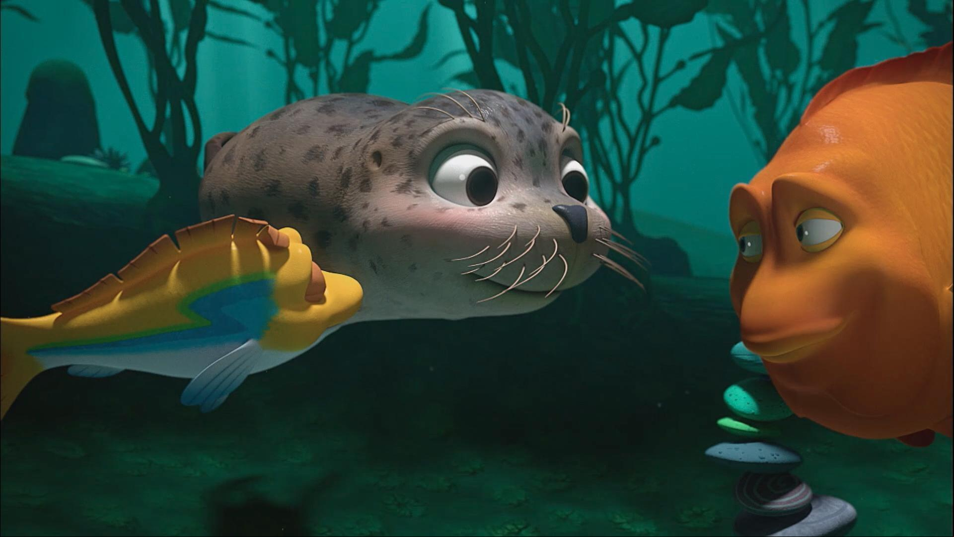 The kids meet a new resident, Tyke, a seal pup! / Zee learns she has a distant relative.