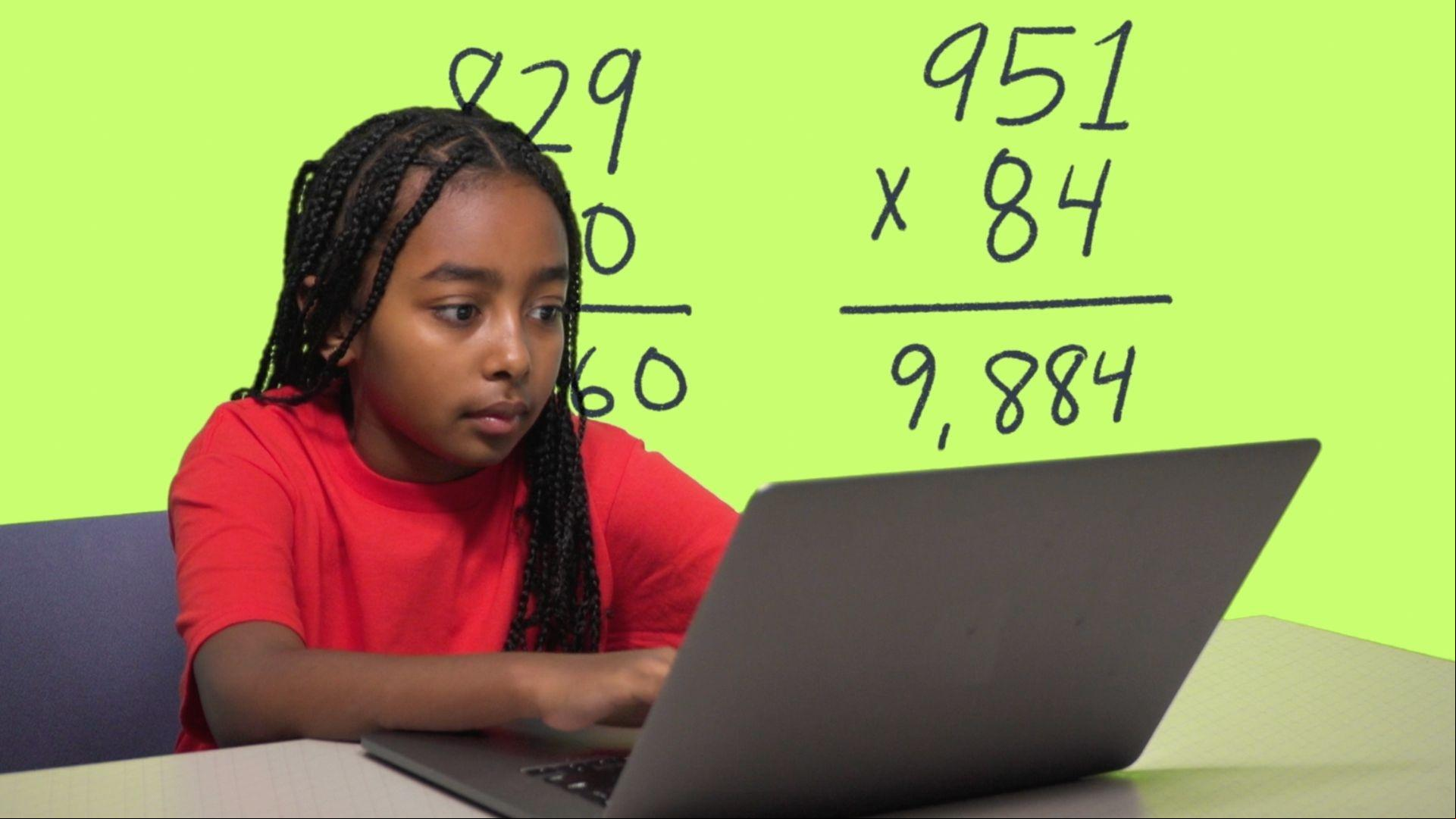 Real kids talk ing technology in school.