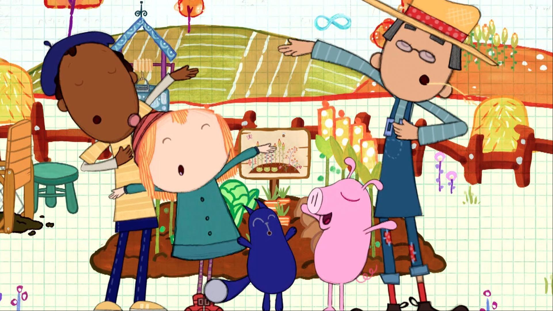 Peg and Cat learn how to compost. / Peg + Cat go in search of the Lost Arch.