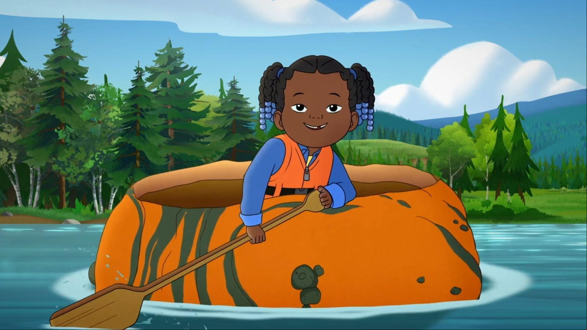 Molly, Tooey, and Trini race pumpkin boats!/Molly and Tooey find a baby fox in their sled bag!