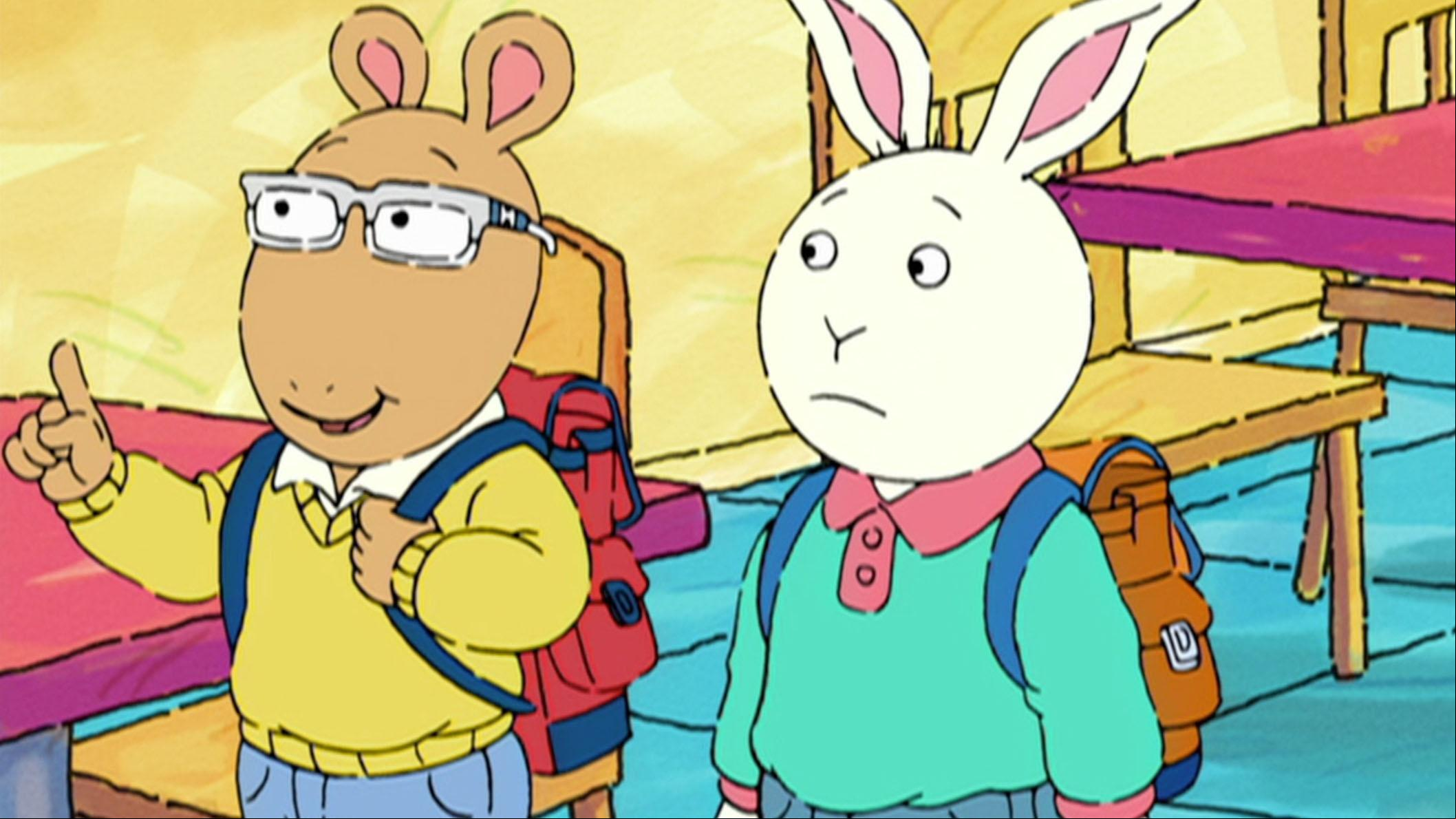 Buster is in charge of the community garden./Arthur gets a new, hip pair of glasses!