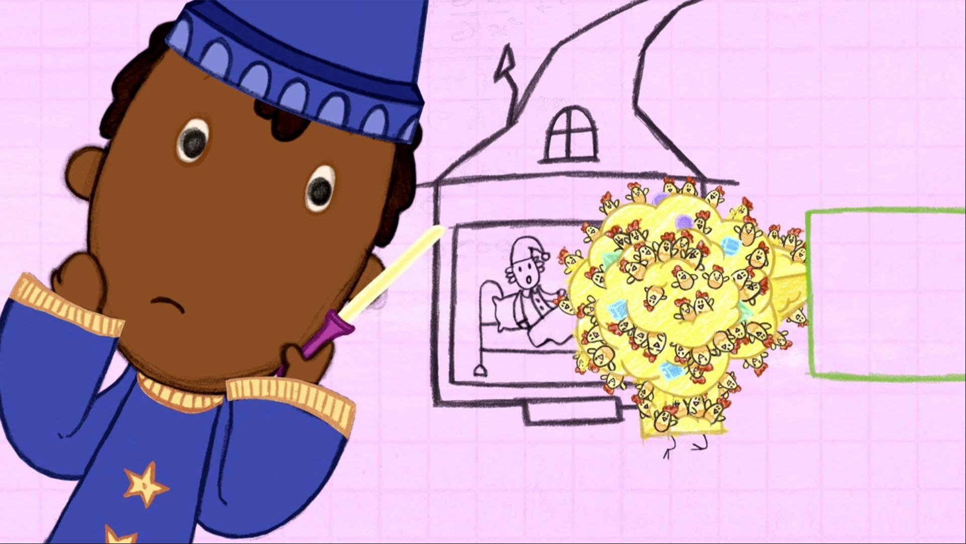Wizard Ramone sings about the mysterious creature that is stealing shapes!