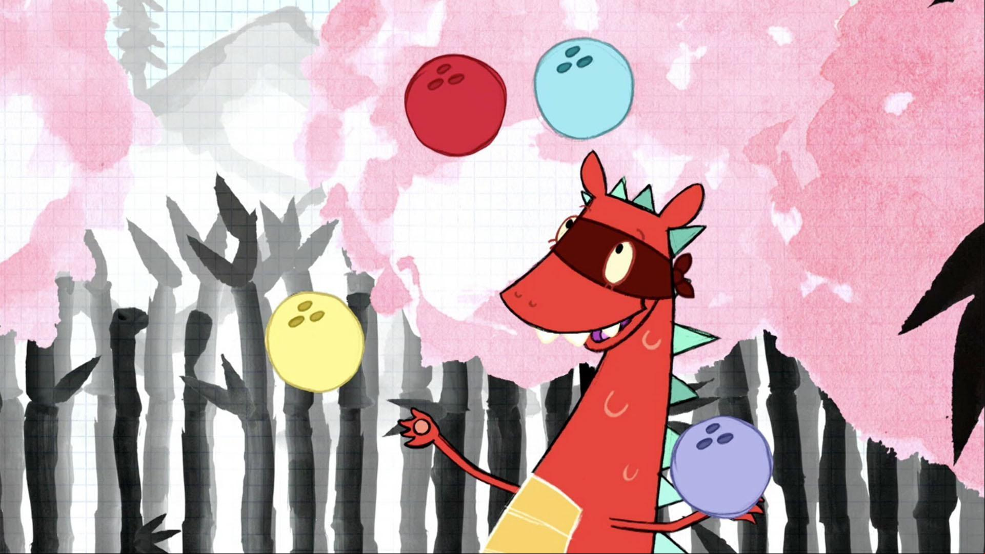 Peg, Cat and their friends sing a song about subtraction.
