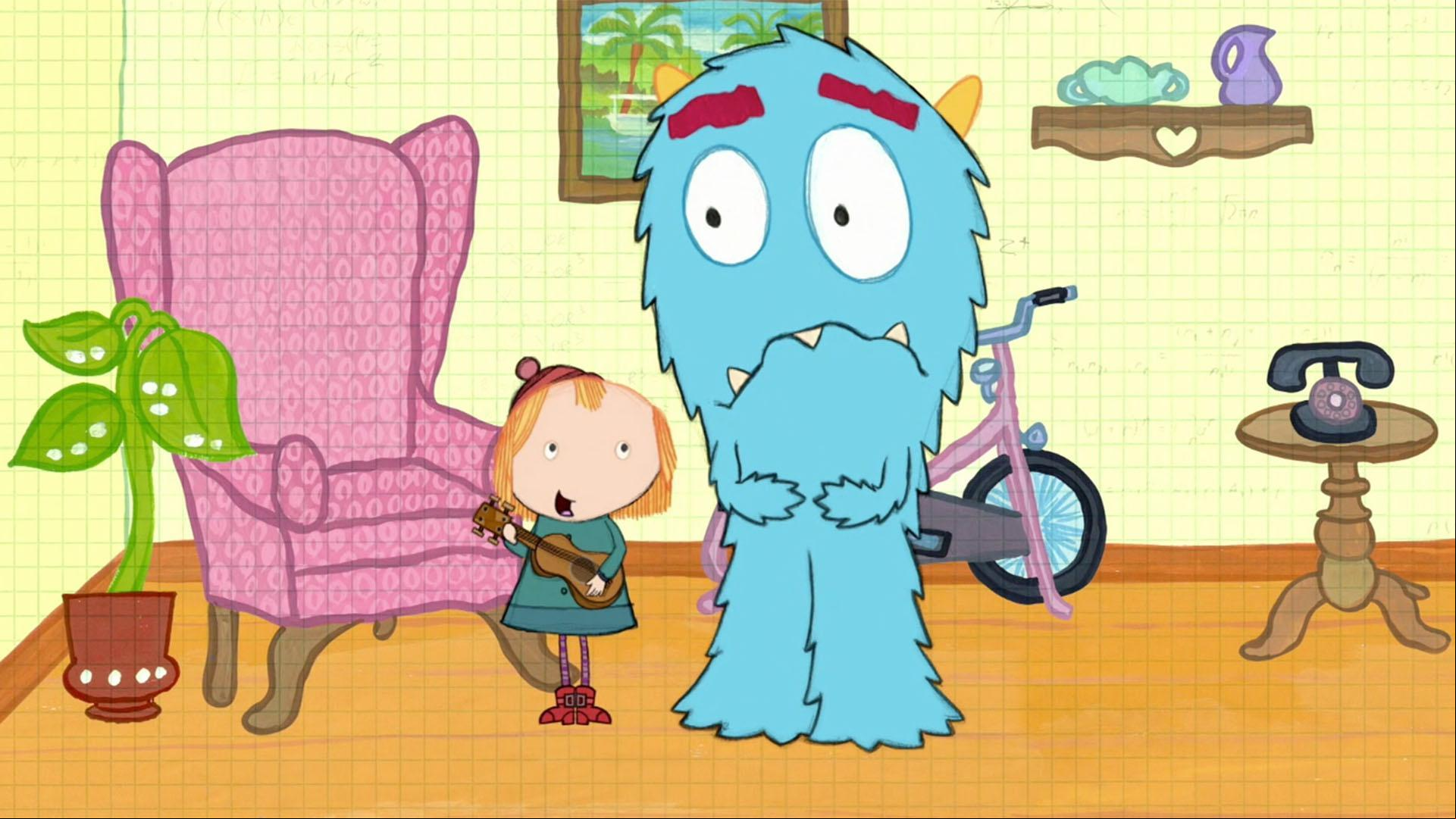 A song with a certain pattern helps Big Mouth while he waits on the potty.
