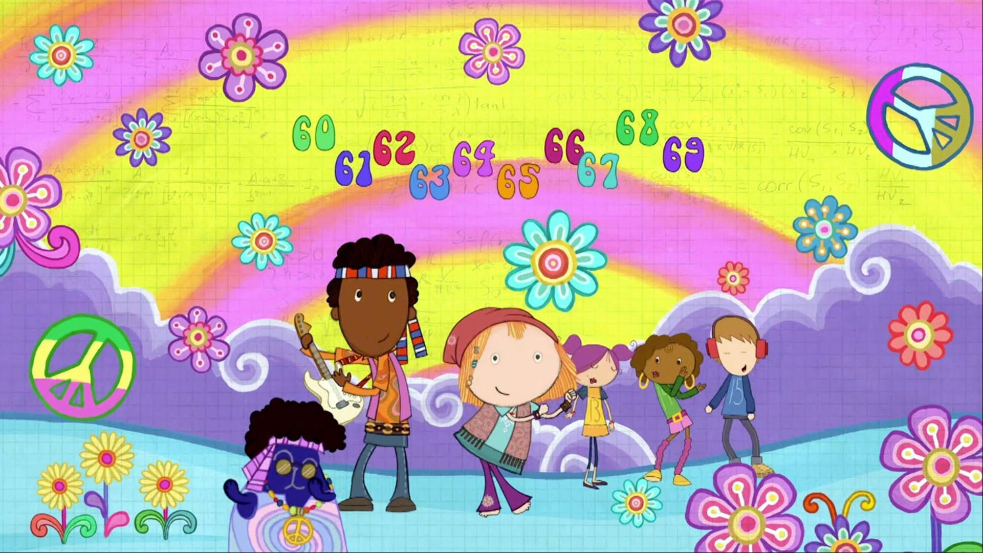 Peg, Cat, Ramone, and Peg's grandparents sing a groovy tune all about the sixties!