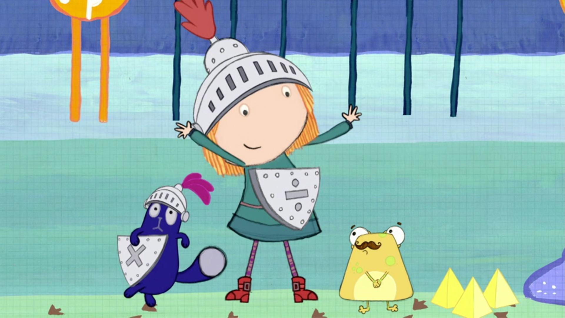 Peg and Cat sort through the mess in Peg's room just in time for company.