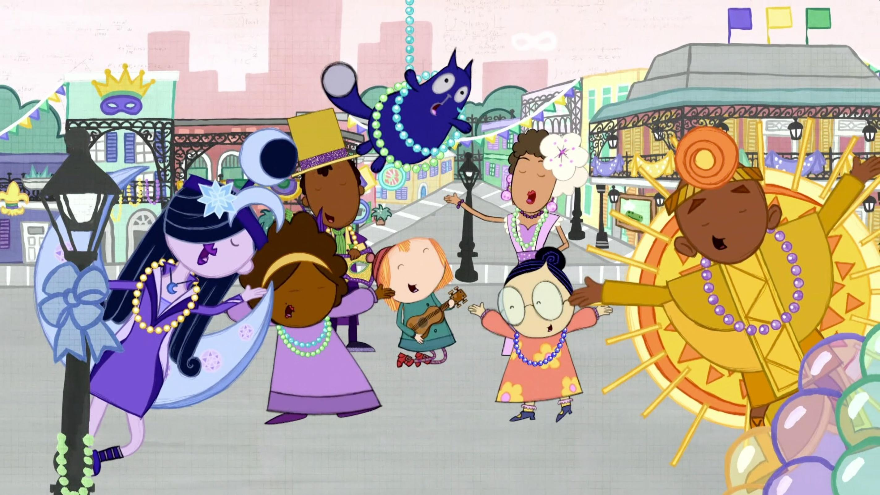 Ramone helps give Peg the confidence to play her music on Mardi Gras.