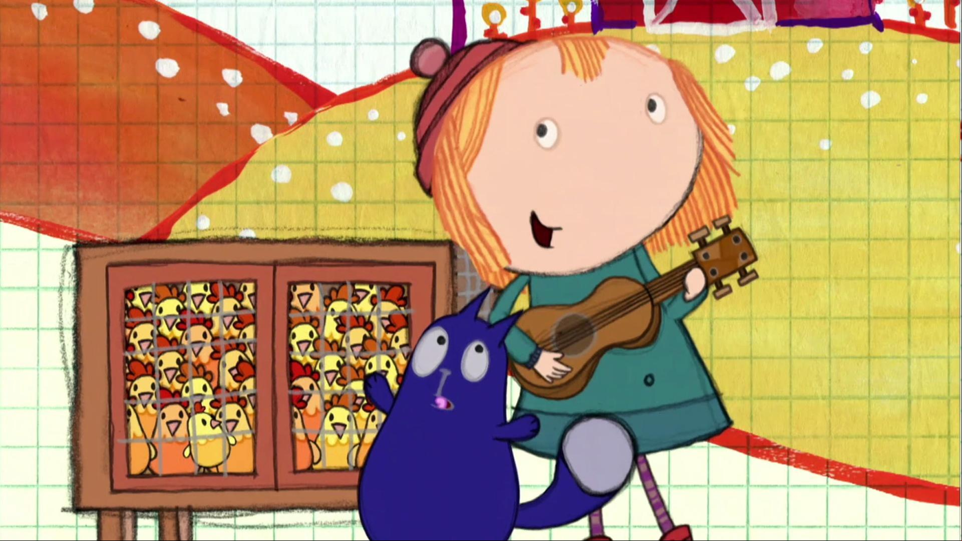 Peg and Cat solved the problem, so
 it's time to sing!