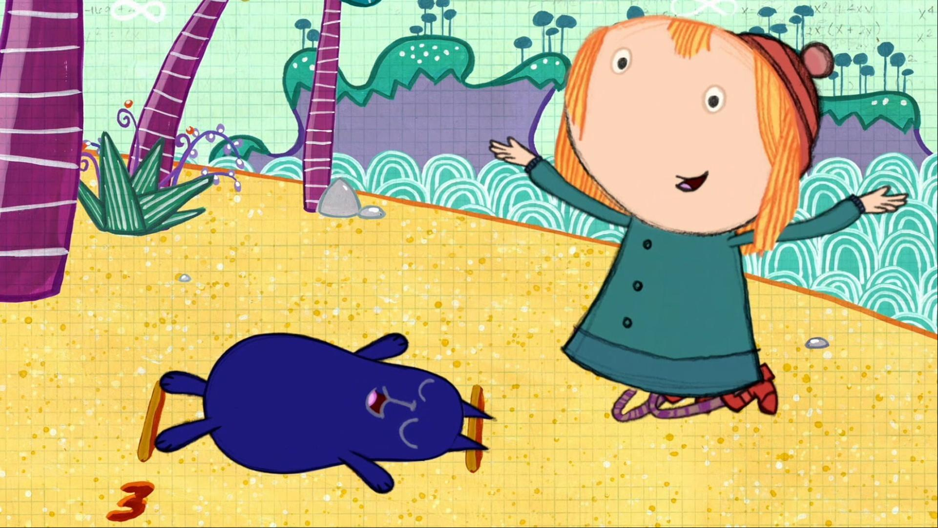 Peg and Cat measure for buried treasure!