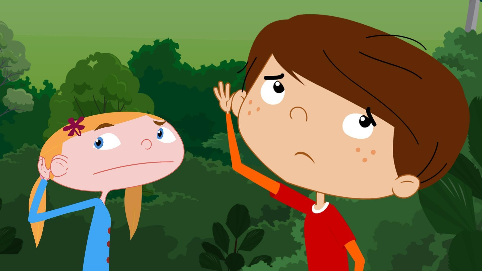  Brad and Clementine as they track a mysterious sound through the deep, dark jungle.
