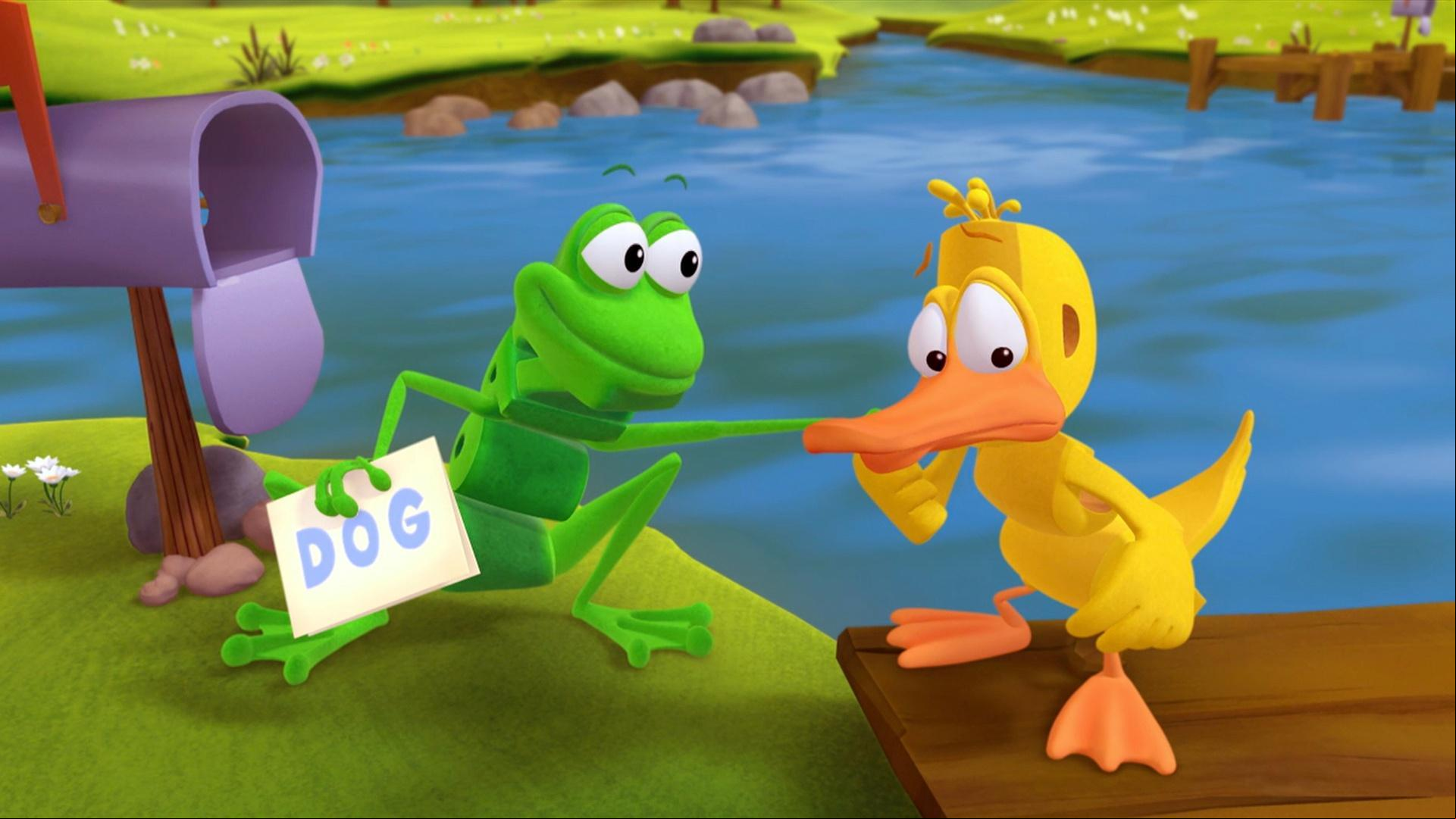 Frog and Duck are invited to a sleepover.