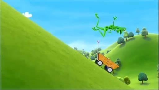 Pig builds something to help him win the race.