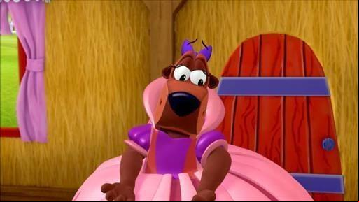 Bear's Princess costume is perfect. Now all she needs is a crown!