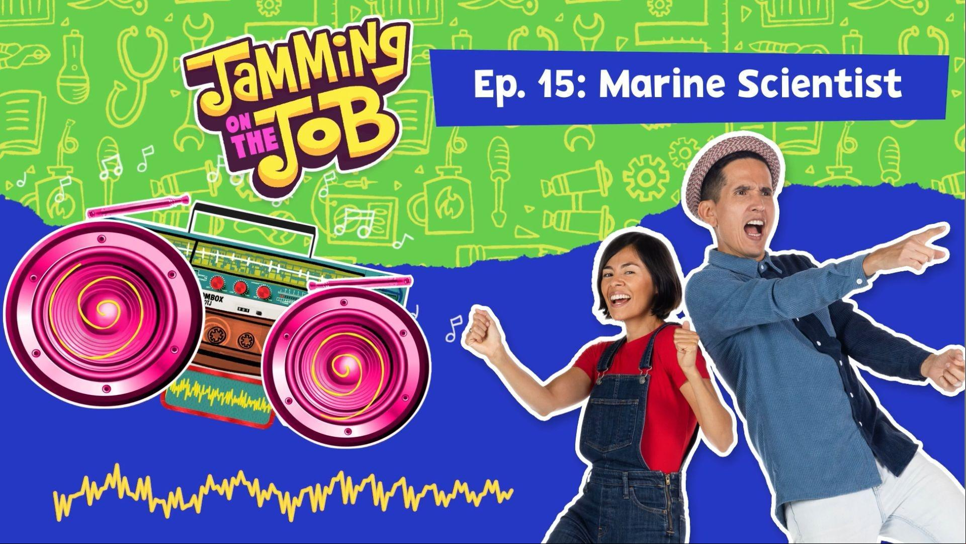 A Marine Scientist gives Christina, Andrés, and BoomBox a boat ride to their show.