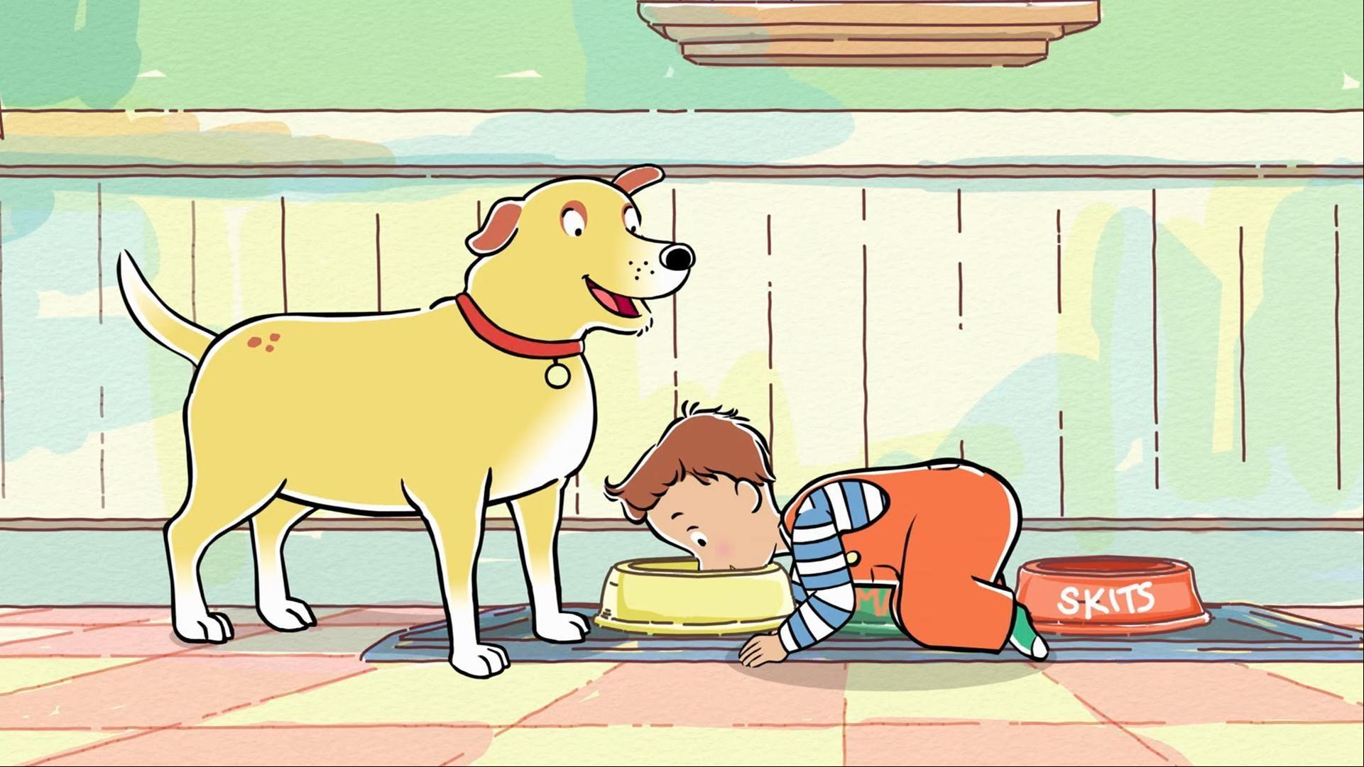 Martha trains a baby to become a puppy. / Heroic Helen spies on TD.