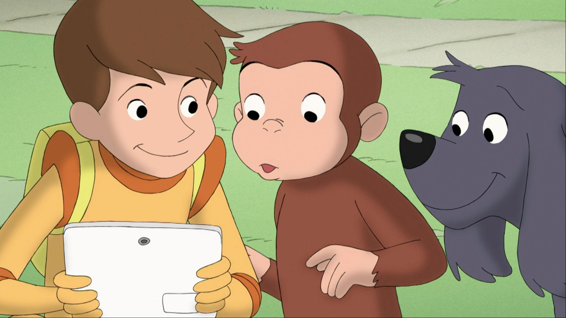 George helps Betsy and Steve make a movie. / Bill and Betsy become pen pals.