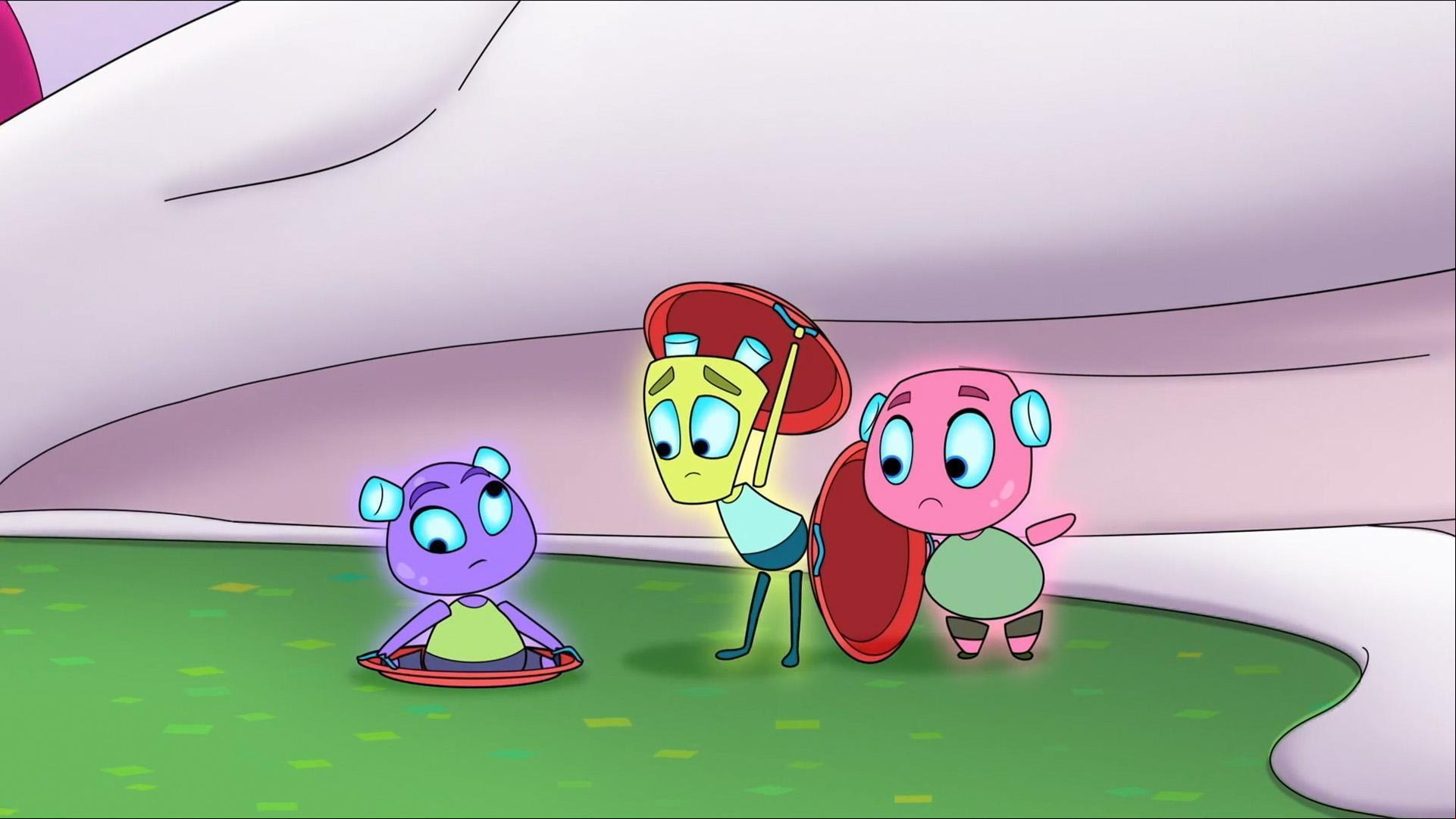 The Beeples want to go sledding, but Racer Rae will need to invent a device to get them to the top o
