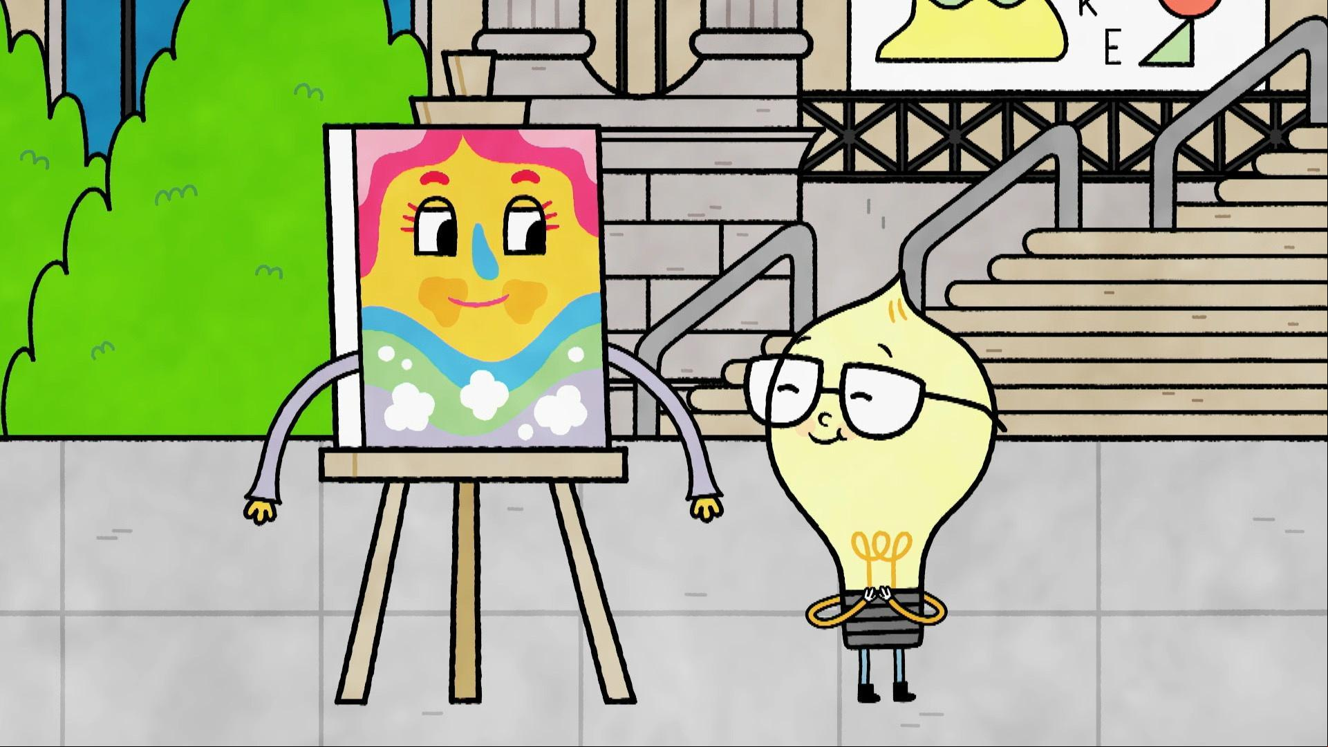 Watt and his class paint a mural, and Watt goes to the art museum to get inspiration.