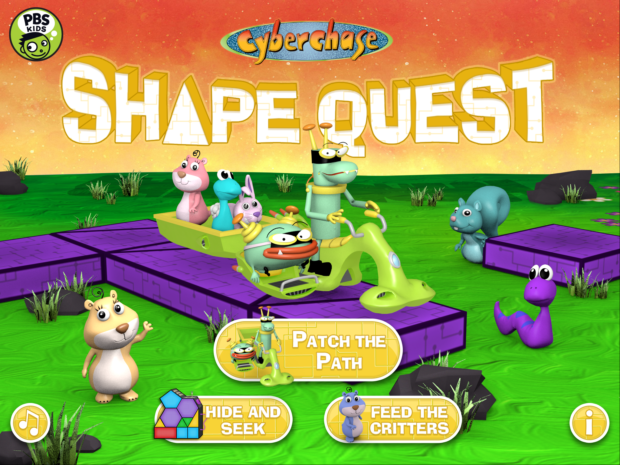 Cyberchase Shape Quest screenshot.