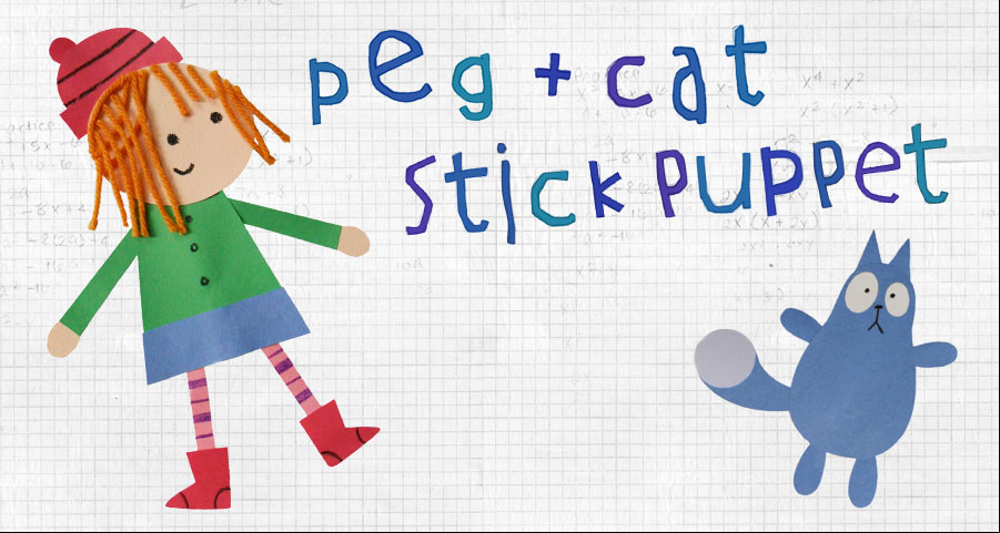 Peg + Cat Stick Puppets