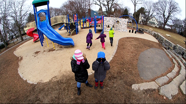 Kids on playground