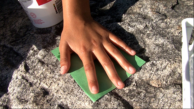 Making a handprint