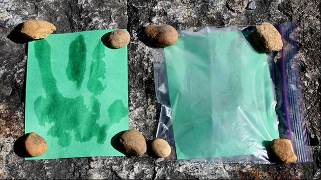 Two handprints